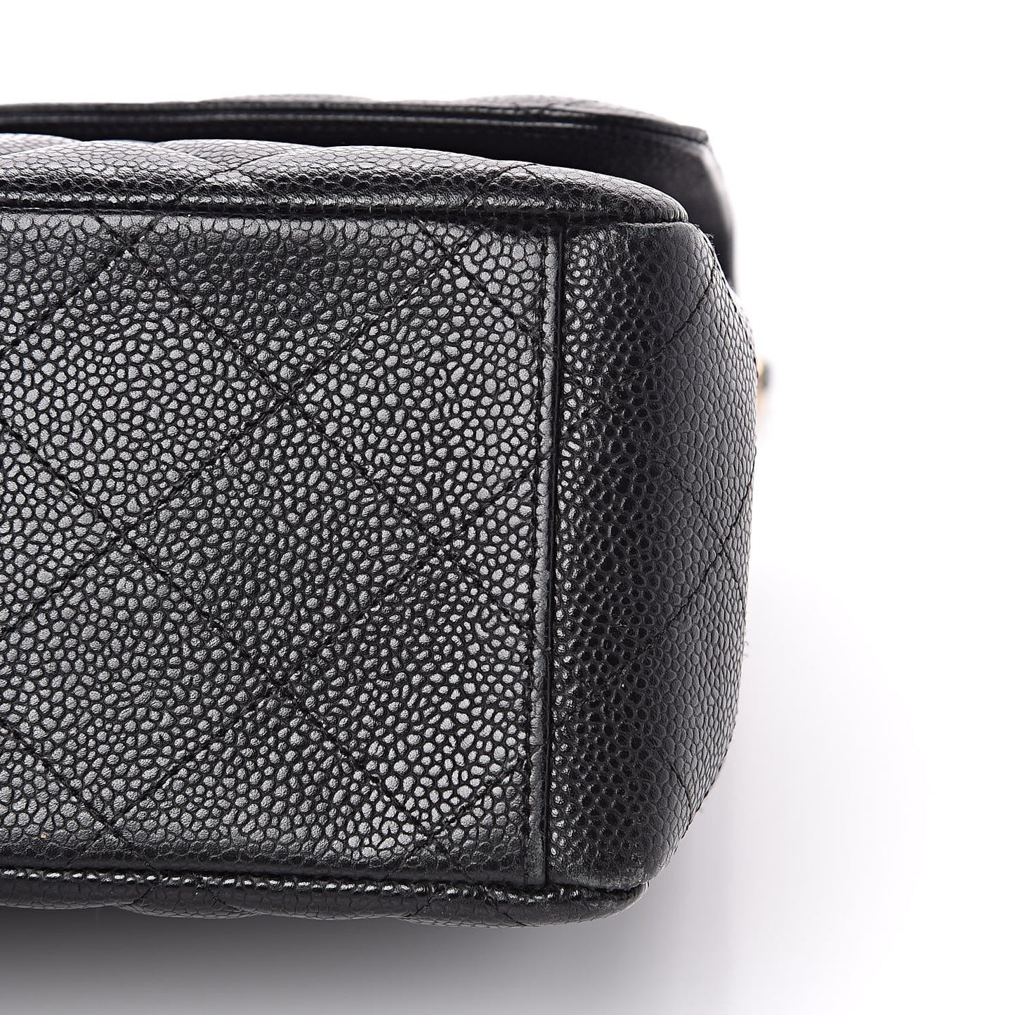 Caviar Quilted Maxi Double Flap Black