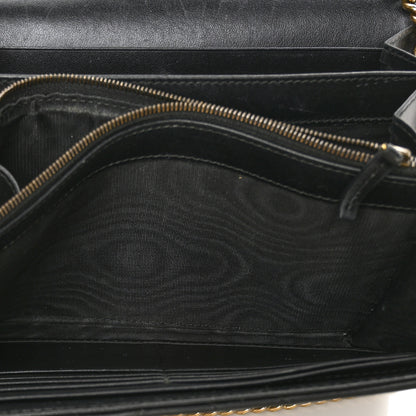 Gucci Calfskin Matelasse GG Marmont Chain Wallet Black 6 of 8