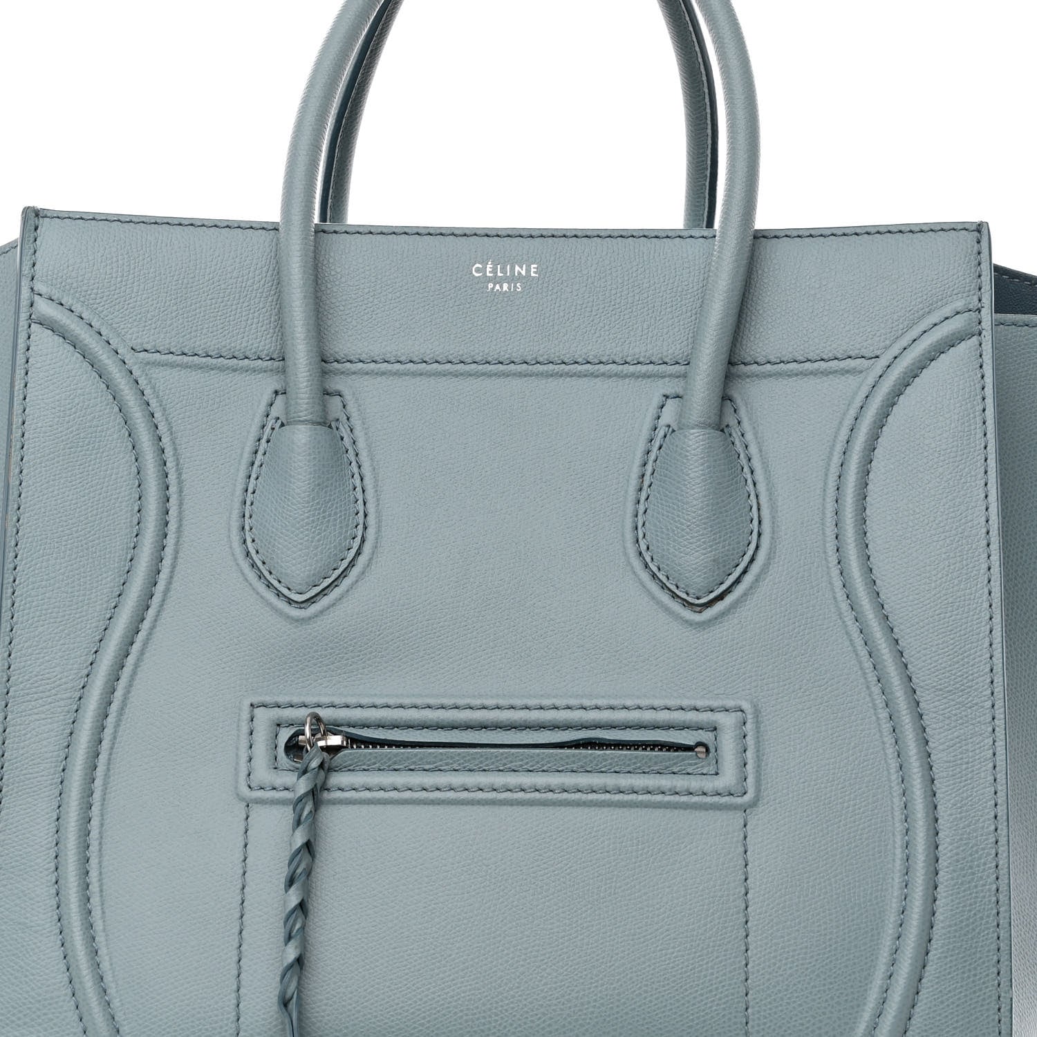 Celine Baby Grained Calfskin Medium Phantom Luggage Glacier 7 of 10
