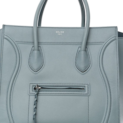 Celine Baby Grained Calfskin Medium Phantom Luggage Glacier 7 of 10