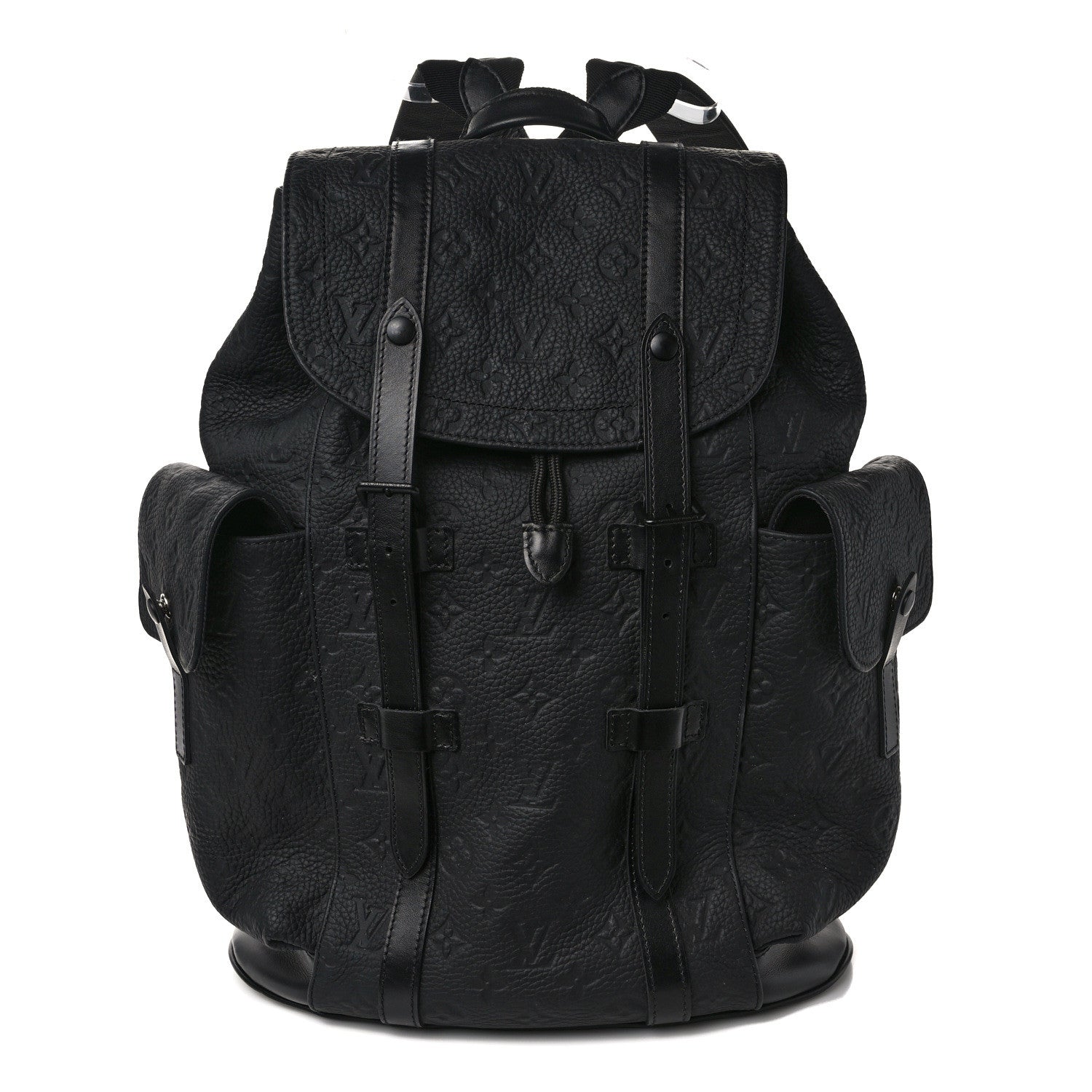 Louis Vuitton LOUIS VUITTON Taurillon Monogram Christopher MM Backpack Black 1 of 11