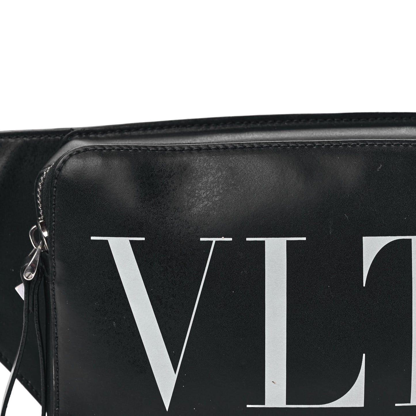 Calfskin VLTN Belt Bag Black White