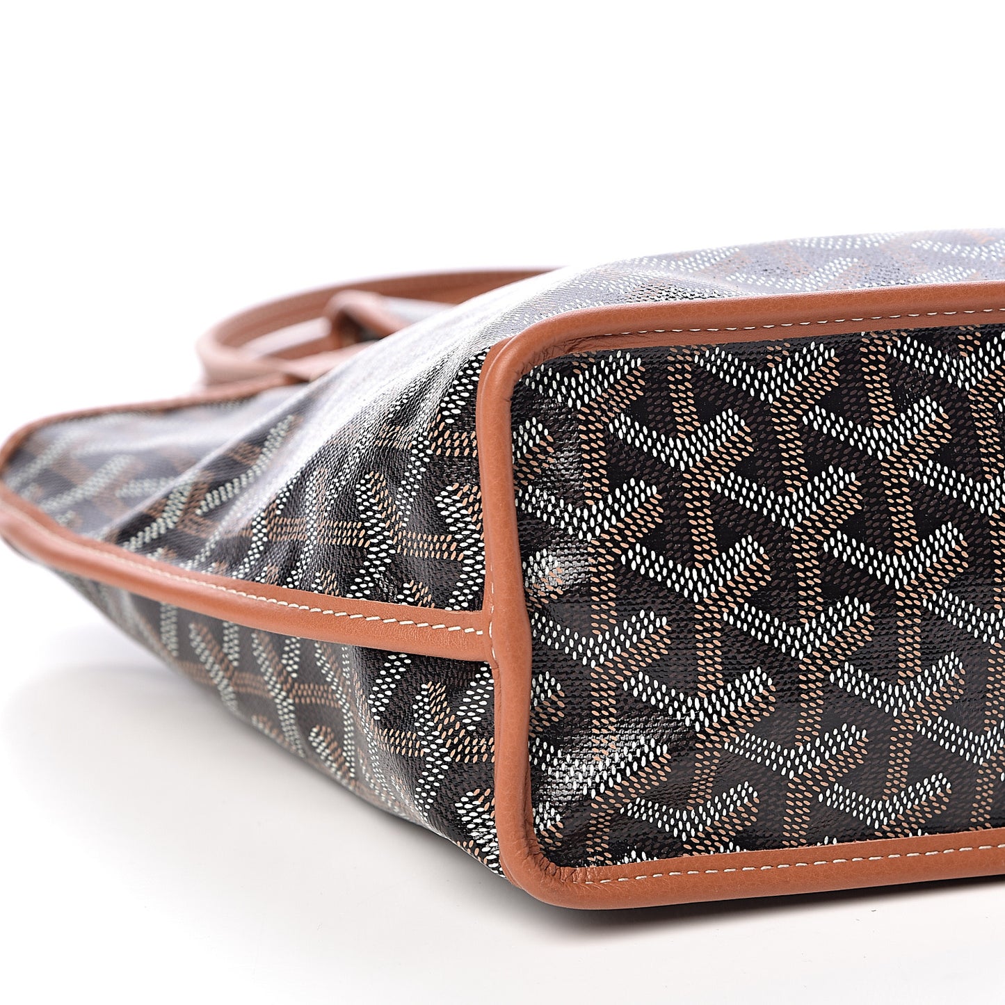 Goyardine Reversible Mini Anjou Black Gold