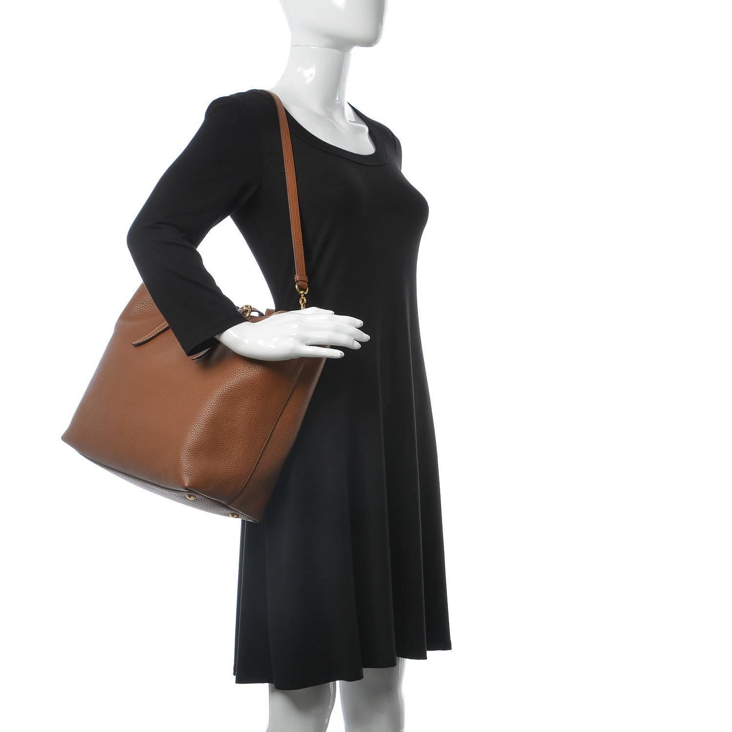 Miu Miu Vitello Daino Tote Cannella 3 of 8