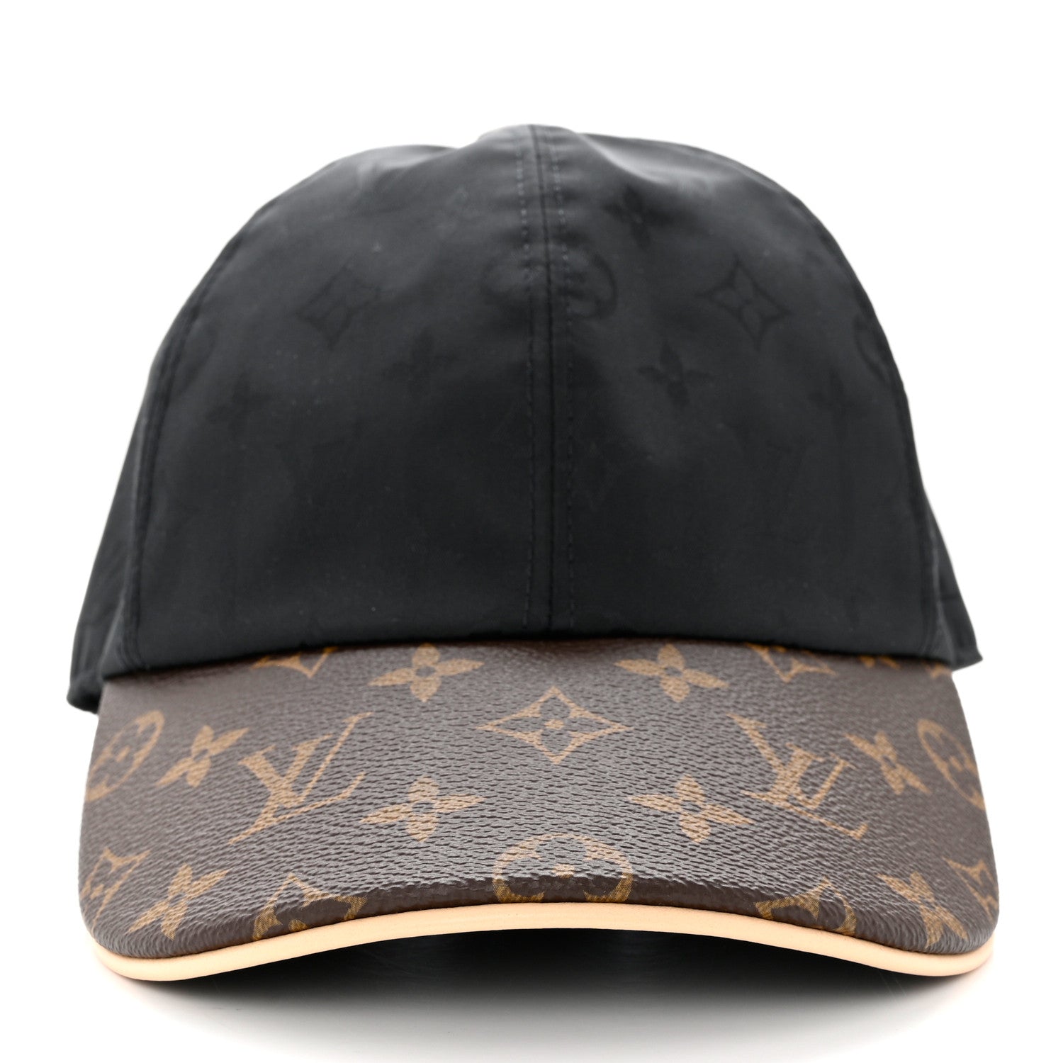 Louis Vuitton Polyester Silk Monogram LV Get Ready Cap M Black 3 of 8