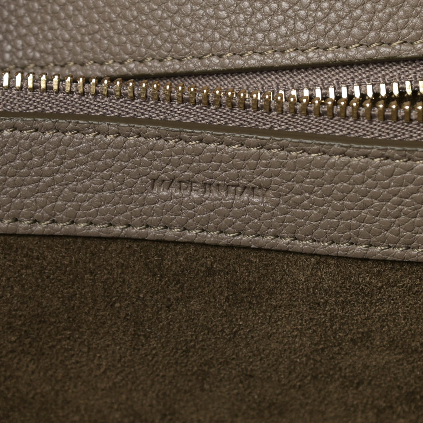Soft Grained Calfskin Small Belt Cabas Phantom Taupe