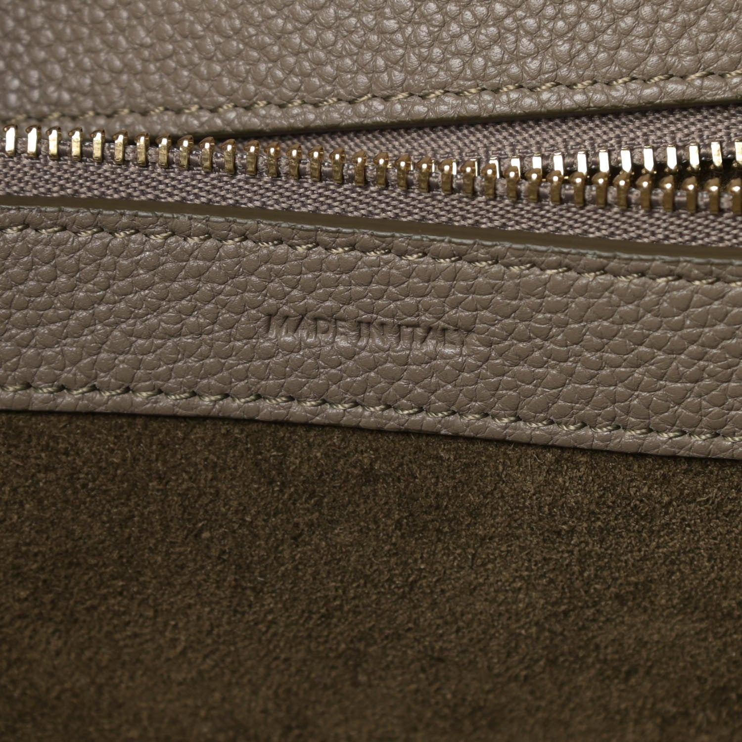 Celine Soft Grained Calfskin Small Belt Cabas Phantom Taupe 7 of 14