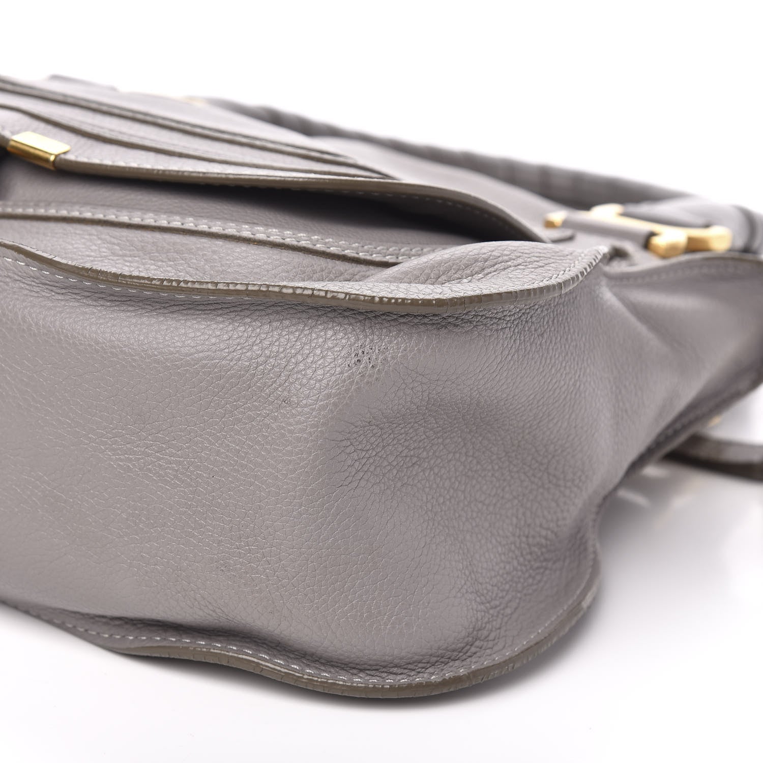Chloe Calfskin Medium Marcie Satchel Cashmere Grey 10 of 13