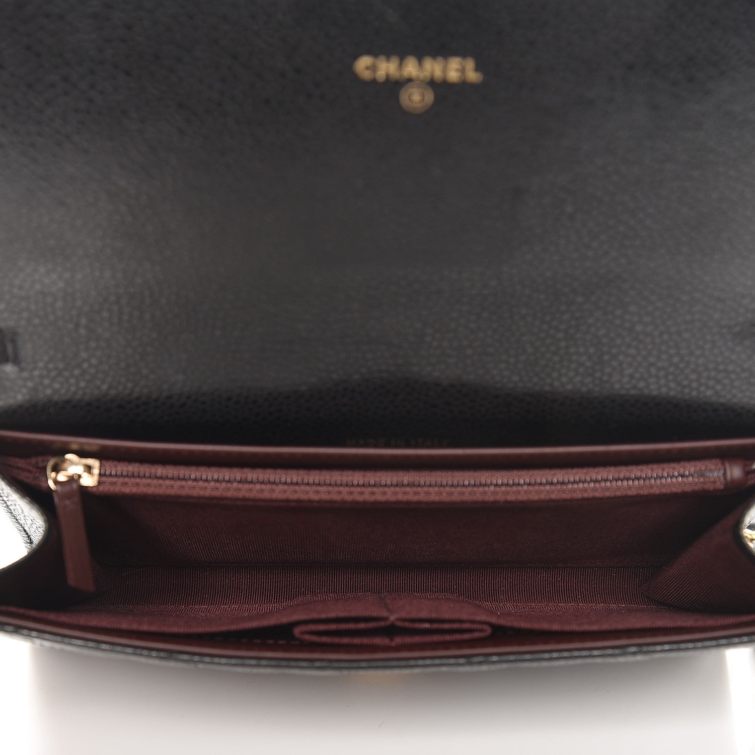 Chanel Caviar Quilted Wallet on Removable Chain Black 5 of 8