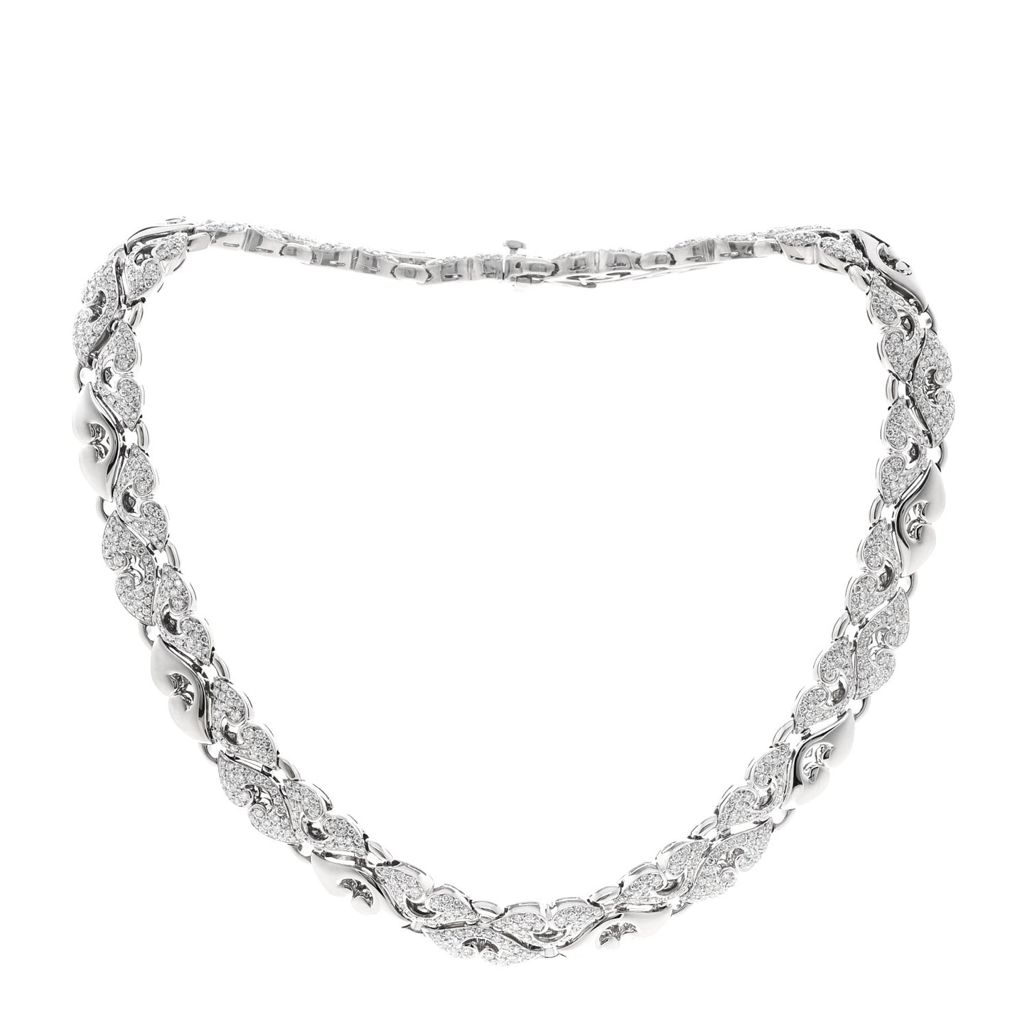 Platinum Diamond Pave Nuvole Necklace