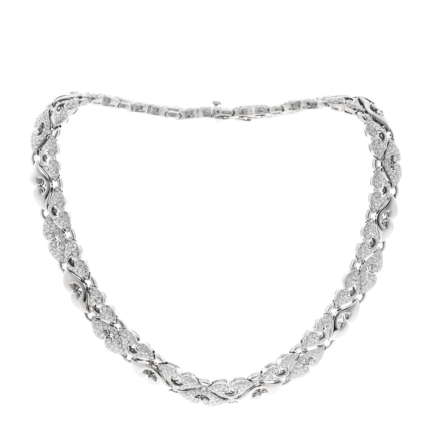 Bulgari Platinum Diamond Pave Nuvole Necklace 1 of 5