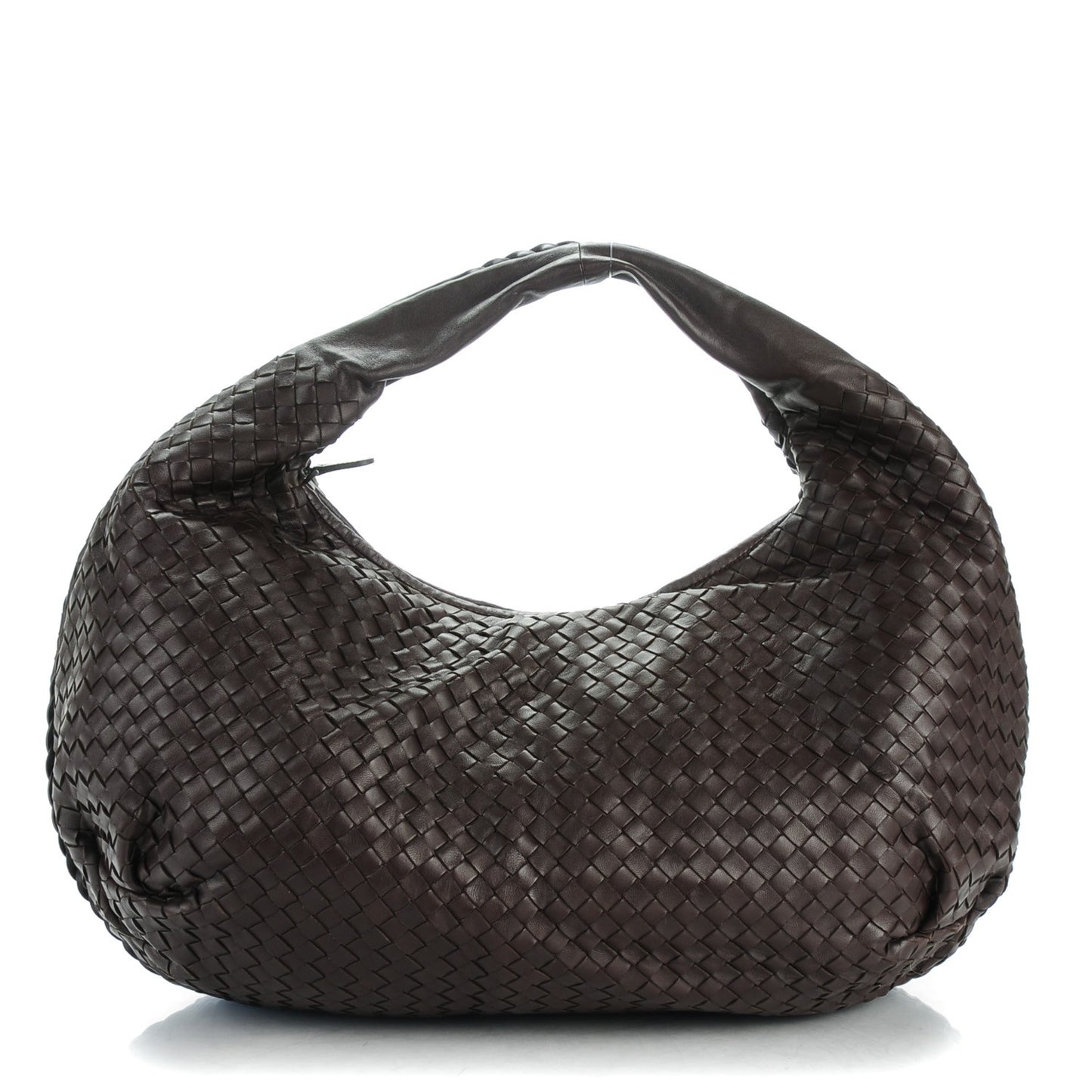 Nappa Intrecciato Large Belly Veneta Hobo Ebano