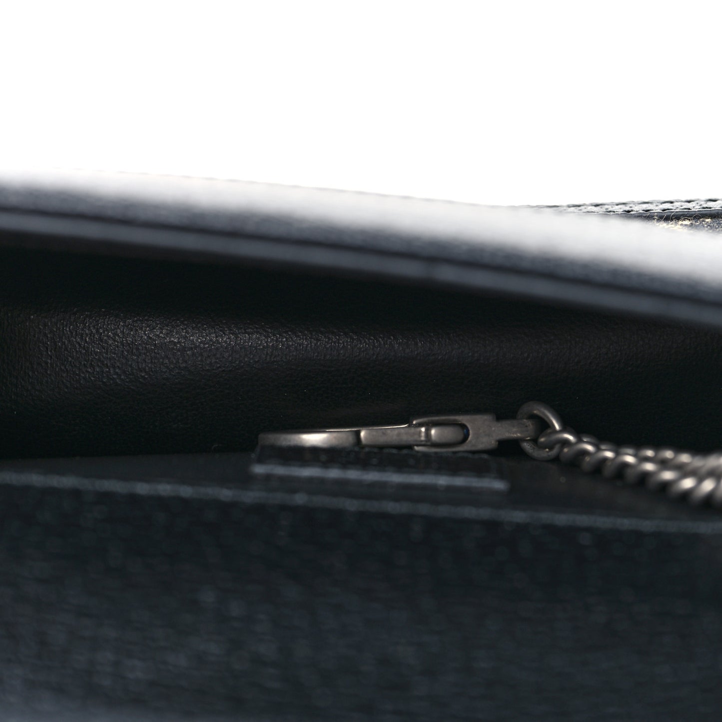 Jacquard Black Denim GG Monogram Super Mini Dionysus Shoulder Bag Black Ivory