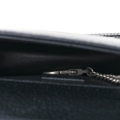 Gucci Jacquard Black Denim GG Monogram Super Mini Dionysus Shoulder Bag Black Ivory 5 of 10