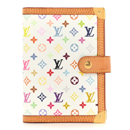 Louis Vuitton Monogram Multicolor Small Ring Agenda Cover White 1 of 13