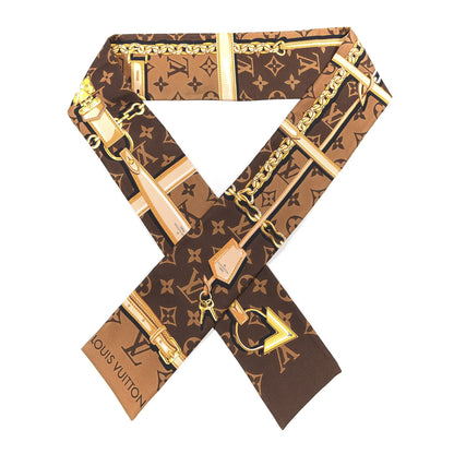 Louis Vuitton Silk Monogram Confidential Bandeau Brown 1 of 3