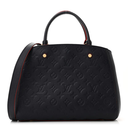 Louis Vuitton Empreinte Montaigne MM Marine Rouge 1 of 10