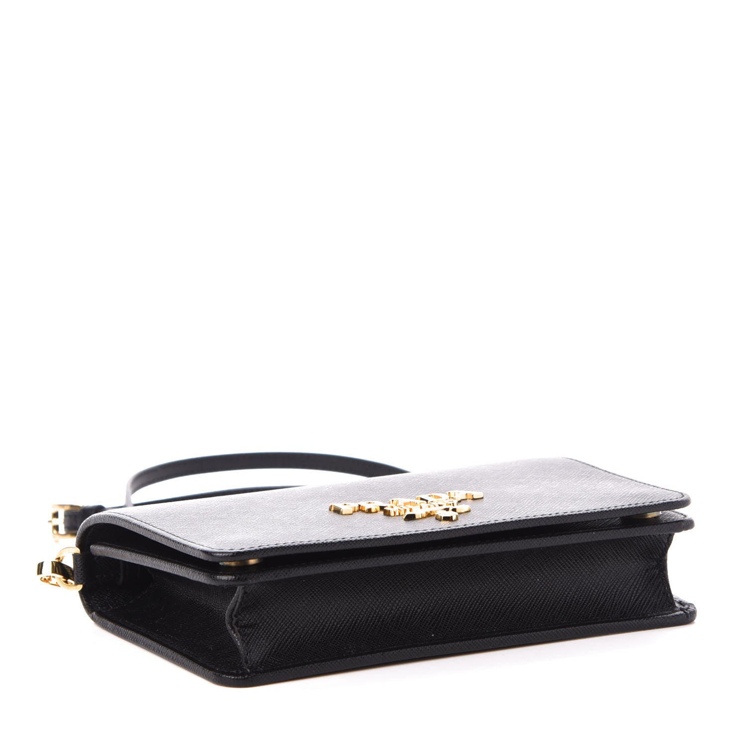 Prada Saffiano Lux Crossbody Bag Black 4 of 9