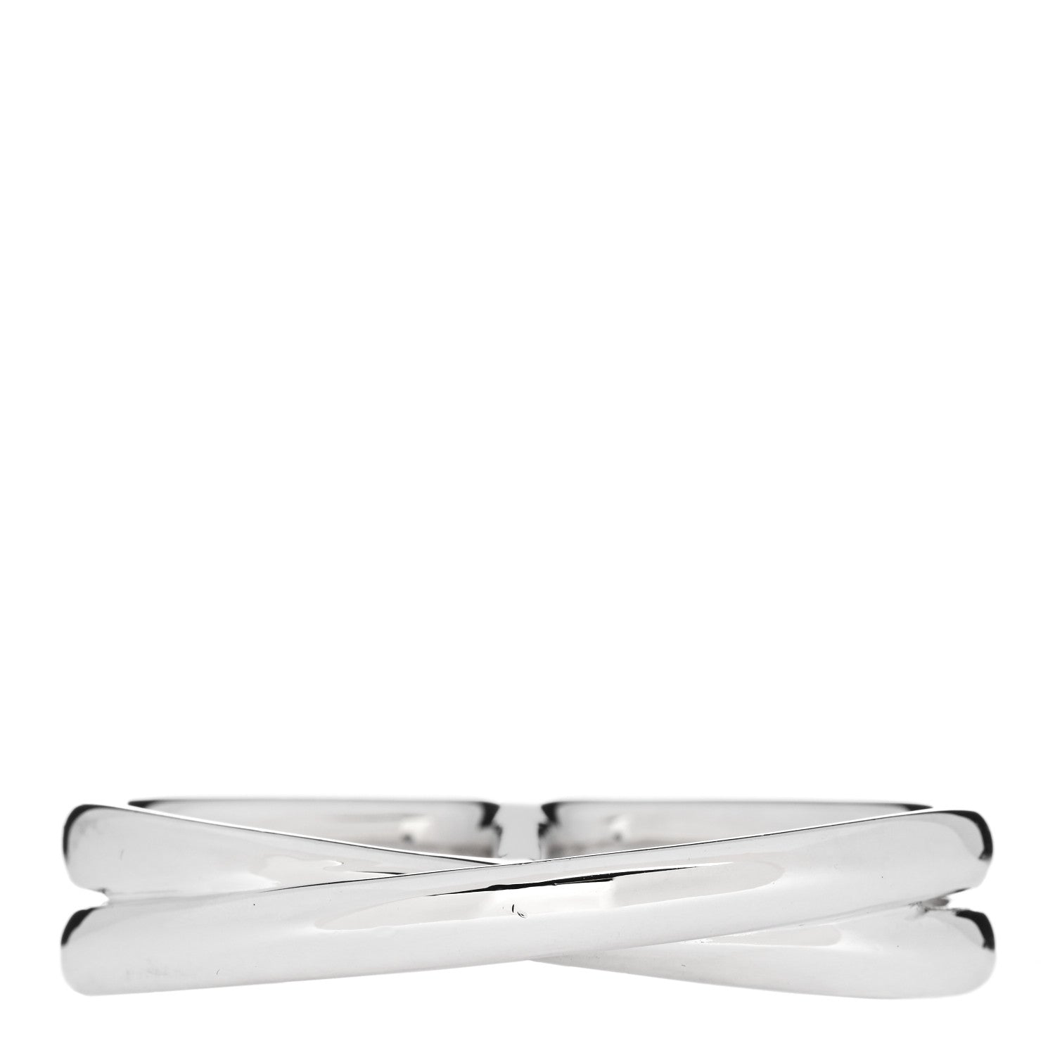 Hermes Sterling Silver Chaine D'Ancre Punk Double Ring 53 6.25 1 of 5