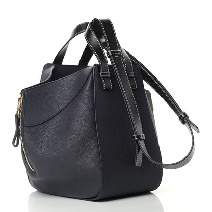 Loewe Calfskin Small Hammock Shoulder Bag Midnight Blue Black 3 of 9
