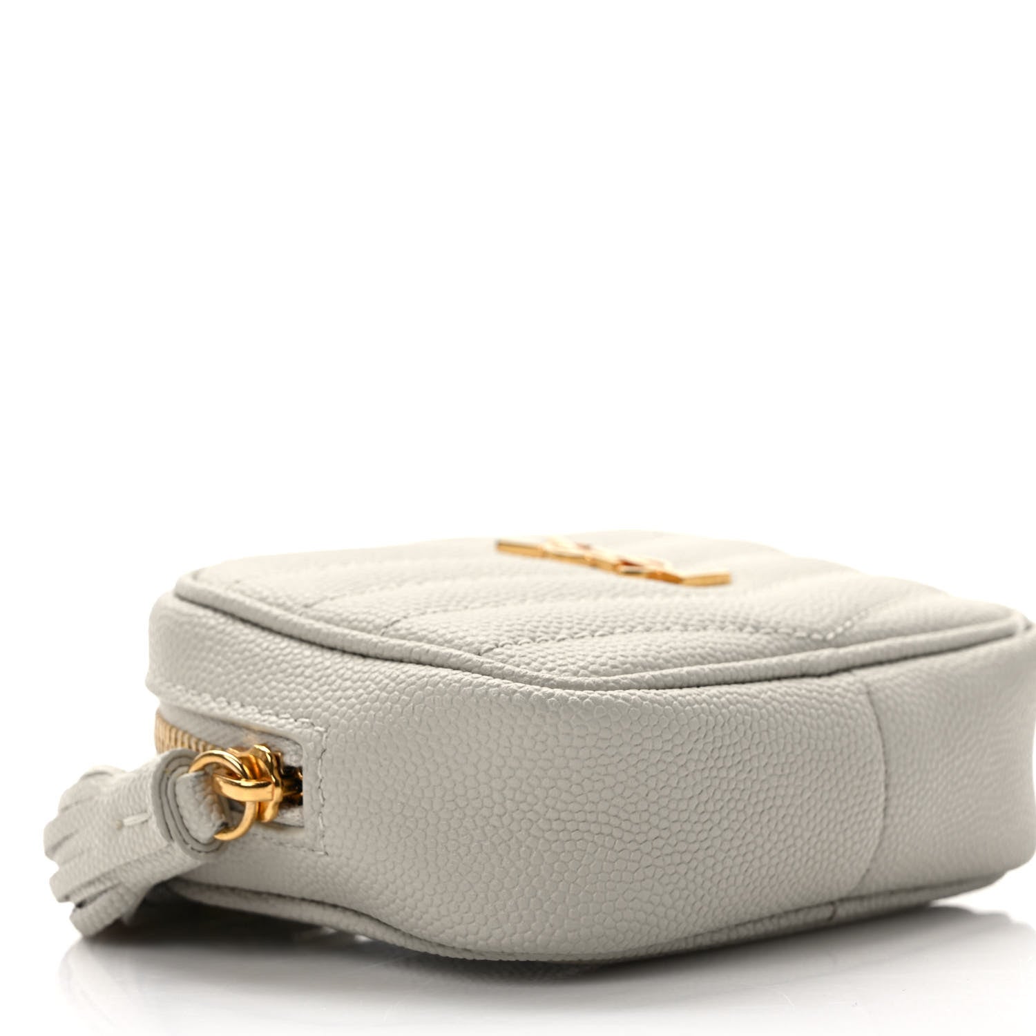 Saint Laurent Grain De Poudre Matelasse Monogram Baby Lou Camera Bag Crema Soft 7 of 9