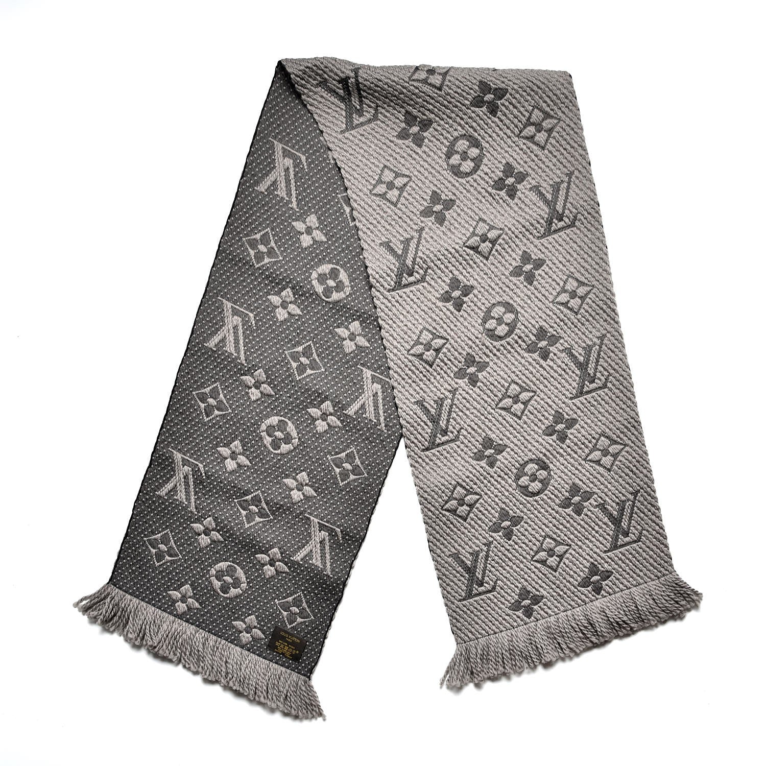 Louis Vuitton Wool Silk Logomania Scarf Verone 3 of 4