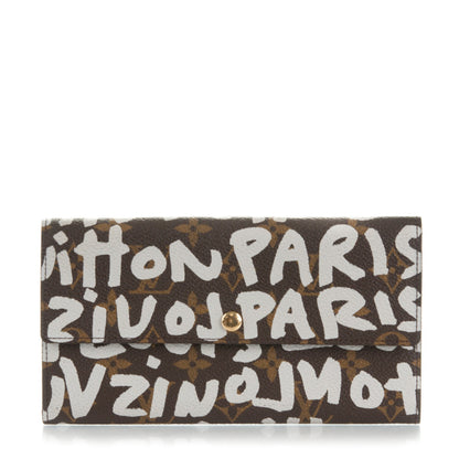 Louis Vuitton Monogram Graffiti Porte-Monnaie Wallet Silver 1 of 6