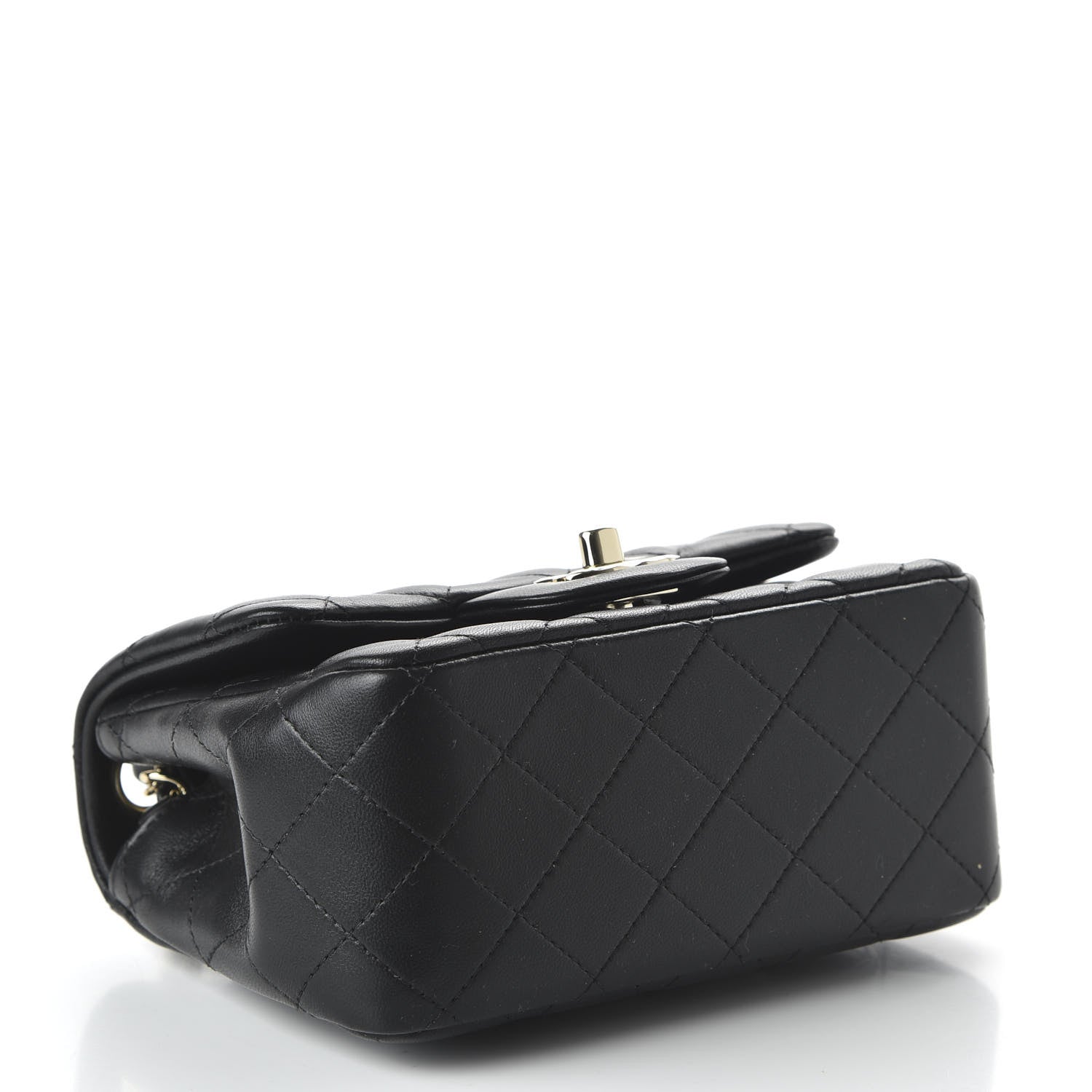 Chanel Lambskin Quilted Mini Square Flap Black 4 of 10