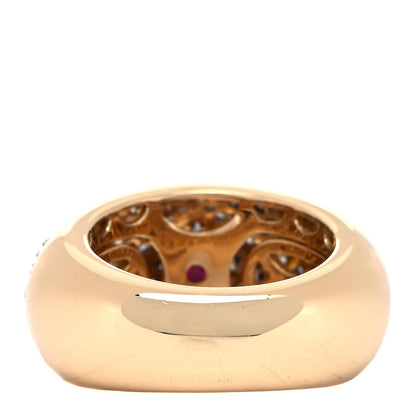 Roberto Coin 18K Yellow Gold Cognac Diamond Fantasia Ring 54 7 3 of 6