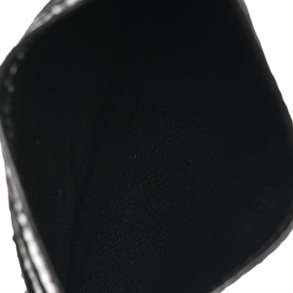 Saint Laurent Snakeskin Monogram Credit Card Case Black 5 of 8