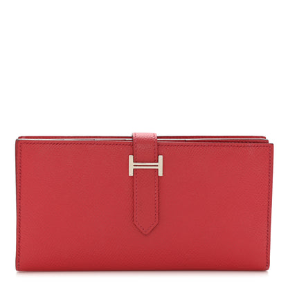 Hermes Epsom Bearn Gusset Wallet Bougainvillea 1 of 6