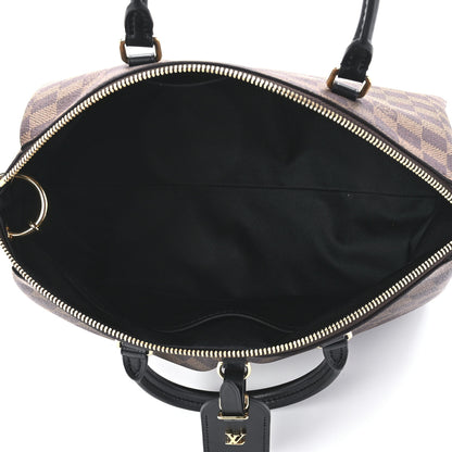 Louis Vuitton Damier Ebene Odeon Tote MM Black 4 of 9