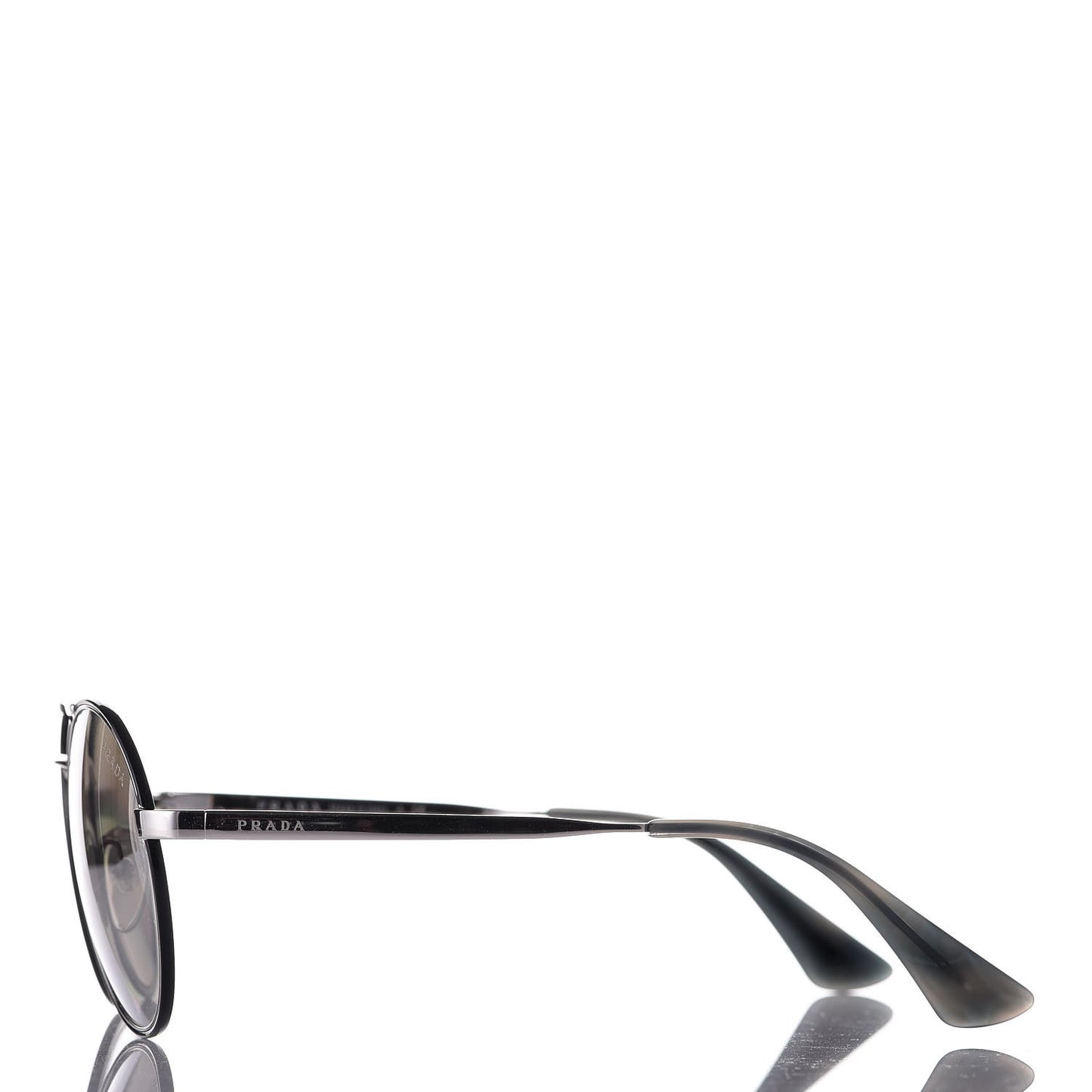 Round Sunglasses SPR 51S Black Silver