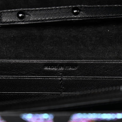 Saint Laurent Tiger Burnout Monogram Chain Wallet Multicolor 7 of 12