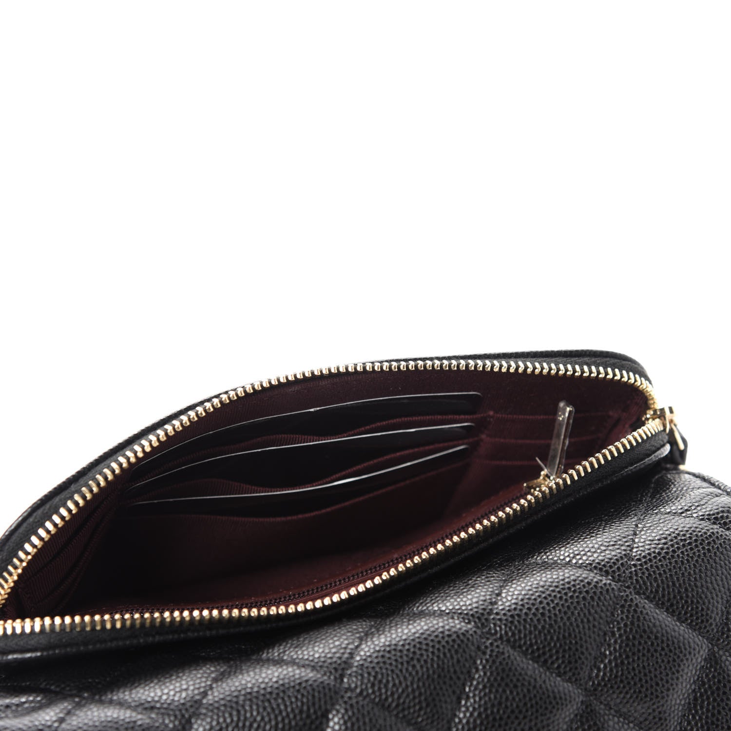 Chanel Caviar Quilted Flap Phone Holder With Chain Black 6 of 13