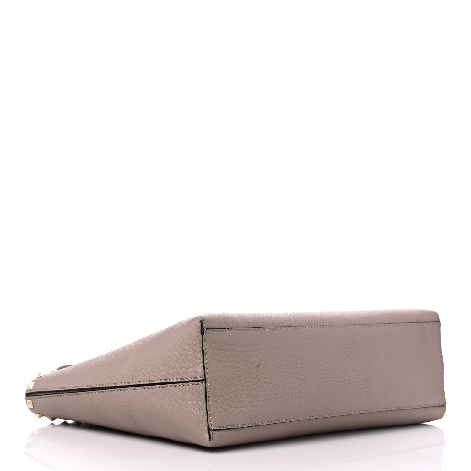 Valentino Garavani Grained Calfskin Small Rockstud Shoulder Tote Poudre 4 of 14