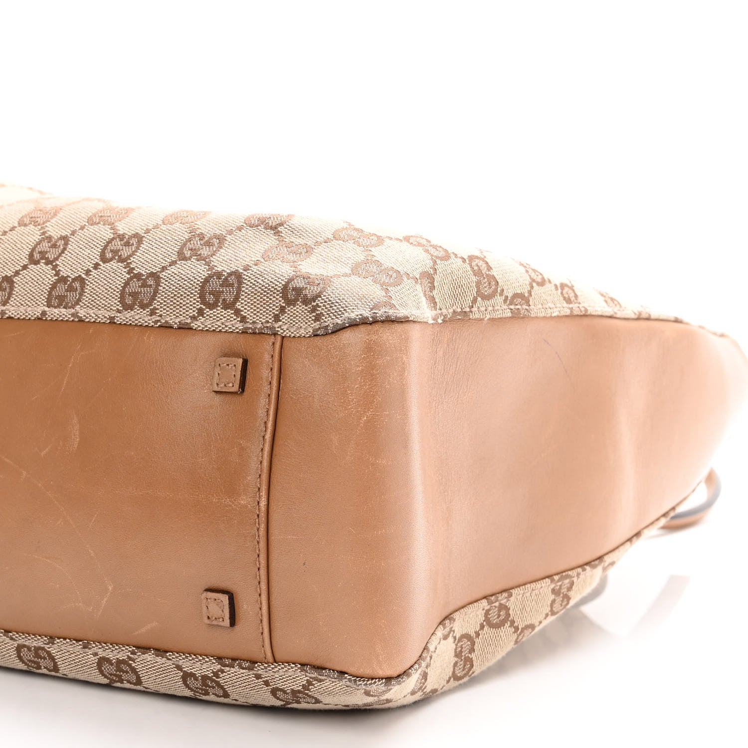 Gucci Monogram Calfskin Tote Brown 10 of 15