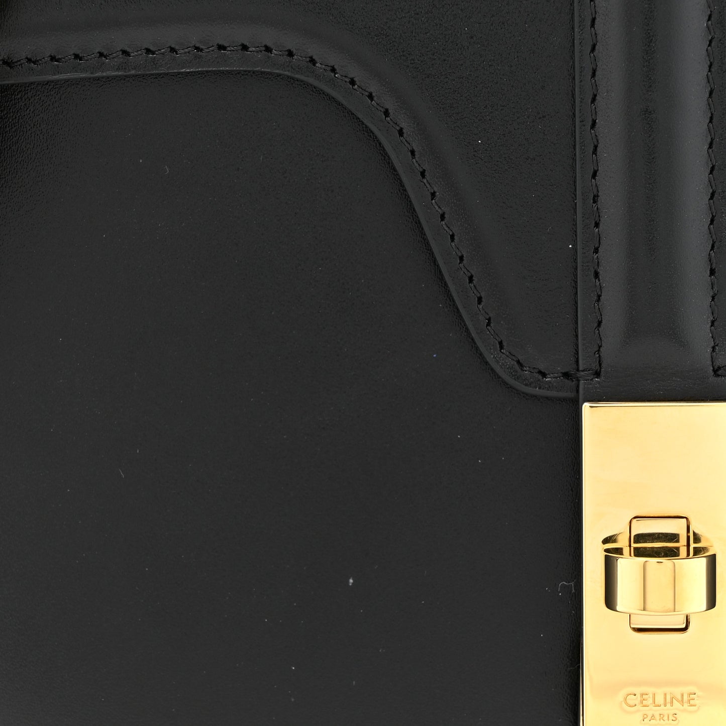 Satinated Calfskin Medium Besace 16 Black