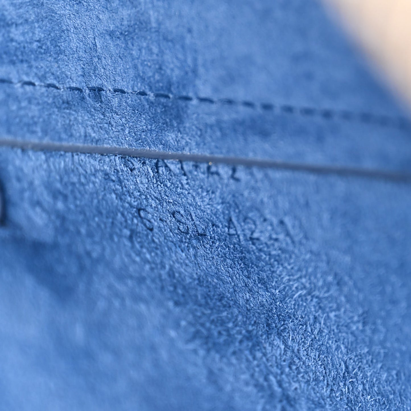 Grained Calfskin Nano Belt Bag Azure