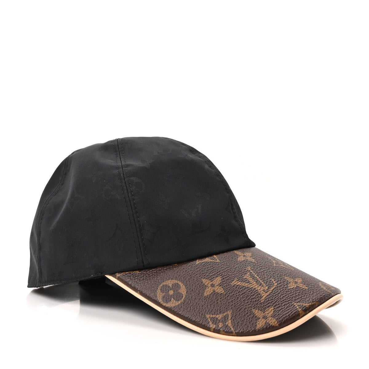 Louis Vuitton Polyester Silk Monogram LV Get Ready Cap M Black 7 of 9