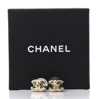 Chanel Metal CC Turnlock Earrings Gold 5 of 5