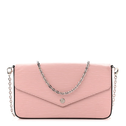 Louis Vuitton Epi Pochette Felicie Rose Ballerine 1 of 12