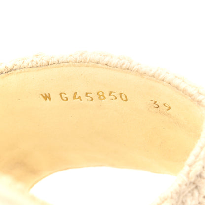Chanel Wool Alpaca Chain CC Slide Sandals  39 Ivory 9 of 10