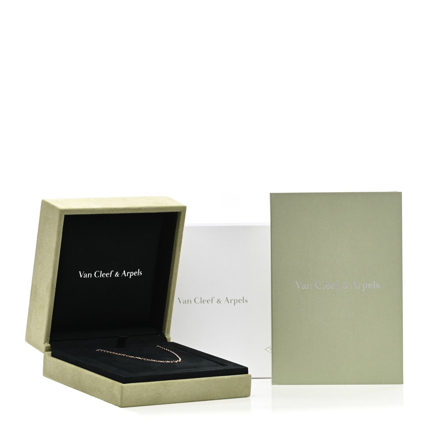 Van Cleef & Arpels 18K Yellow Gold Trace Chain Necklace 5 of 5