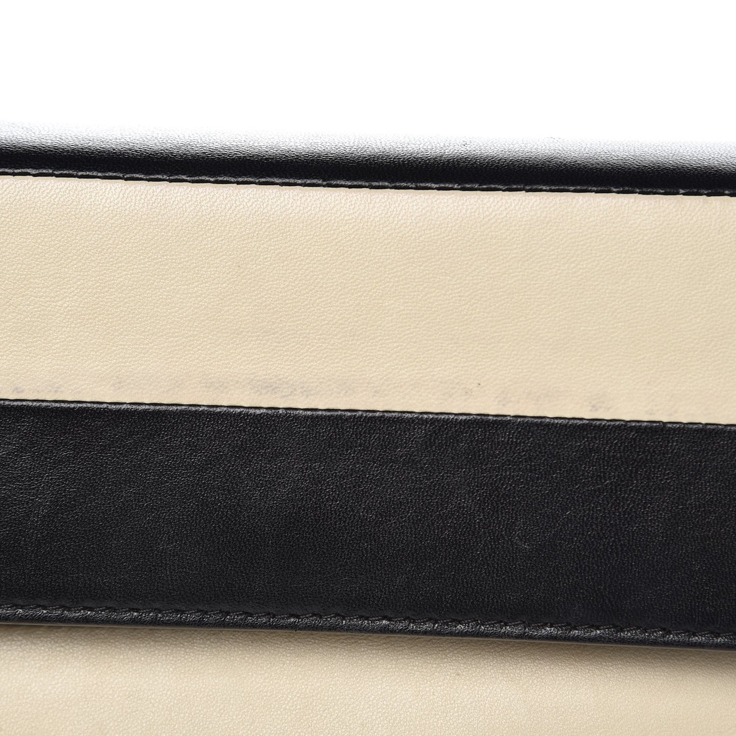Nappa Striped My Rockstud Clutch Black Light Ivory