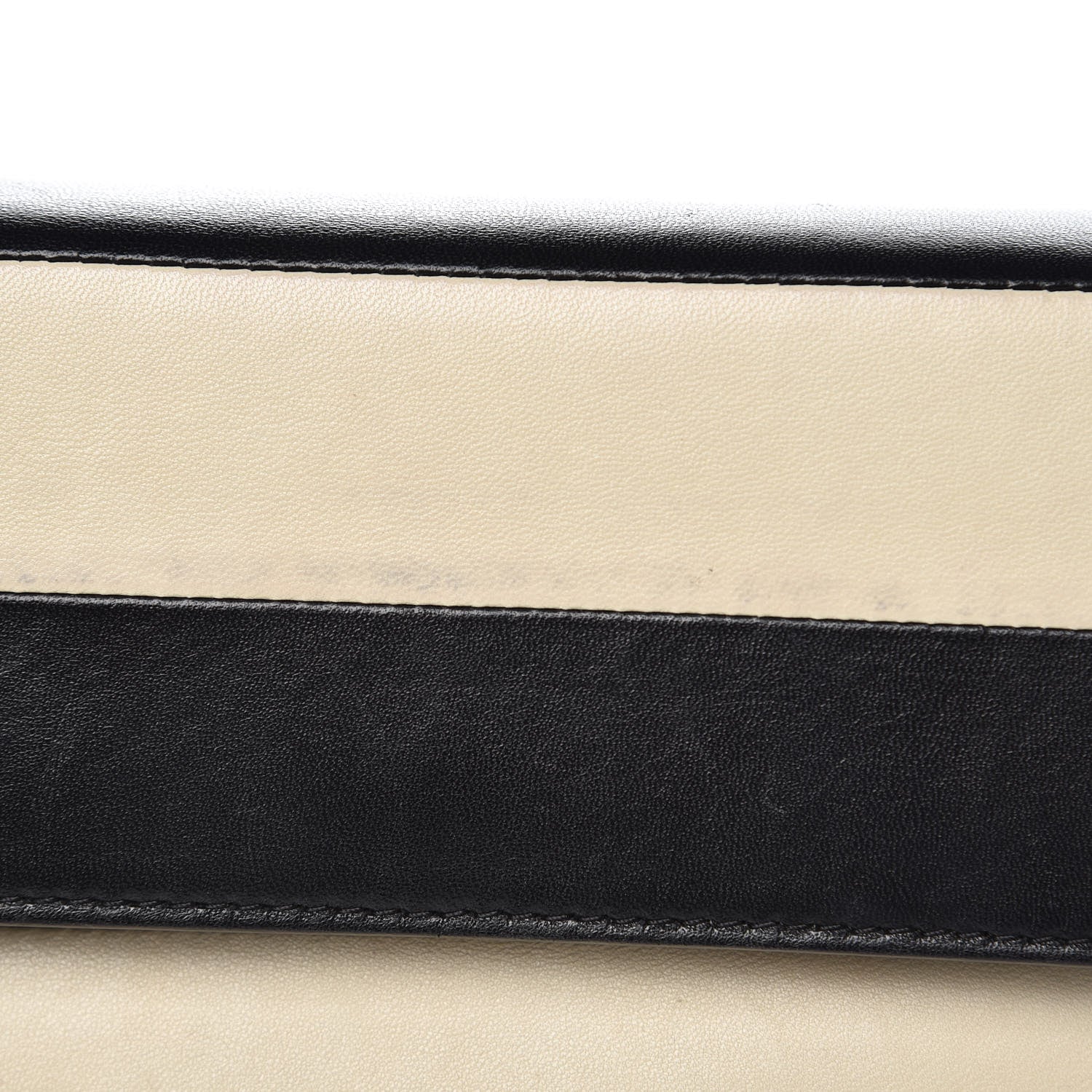 Valentino Garavani Nappa Striped My Rockstud Clutch Black Light Ivory 8 of 12