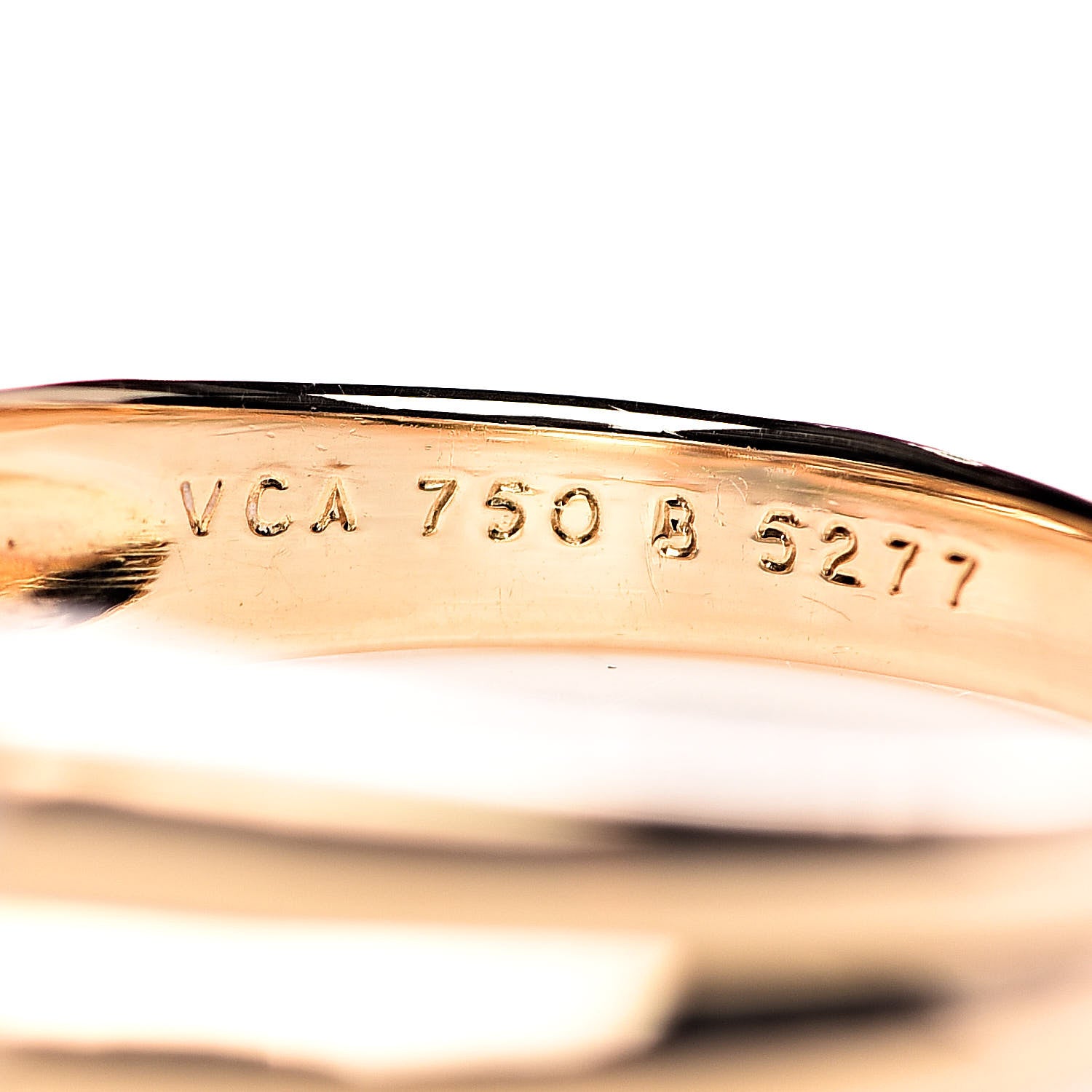 Van Cleef & Arpels 18K Yellow Gold Diamond Butterfly Ring 49 4.75 5 of 6
