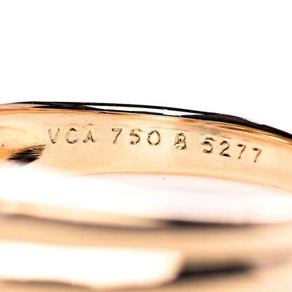 Van Cleef & Arpels 18K Yellow Gold Diamond Butterfly Ring 49 4.75 5 of 6