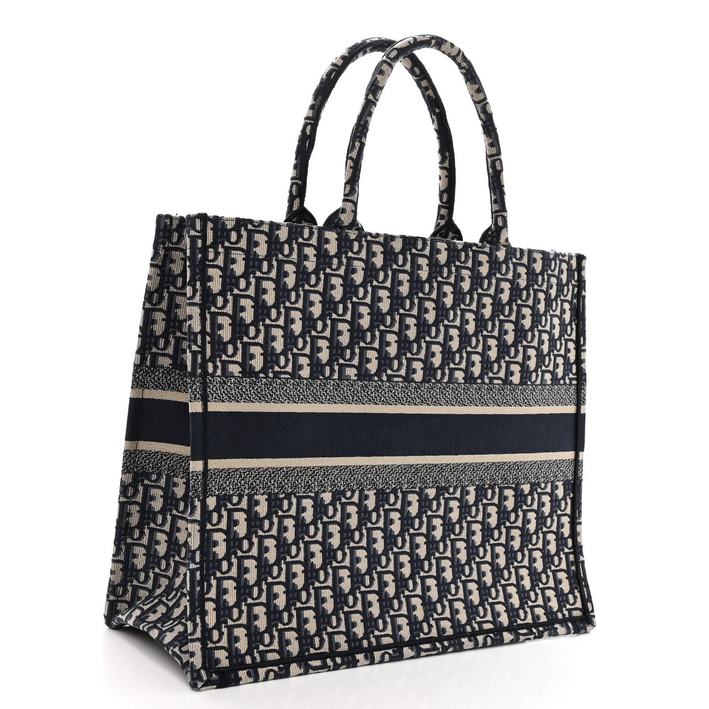 Oblique Large Book Tote Blue Multicolor