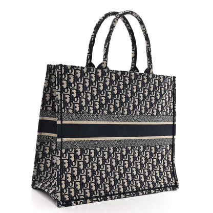Christian Dior Oblique Large Book Tote Blue Multicolor 3 of 9